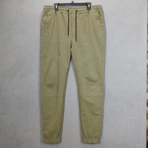 Sovereign State Jogger Pants Mens XL Olive Green Tapered Leg Drawstring Athletic